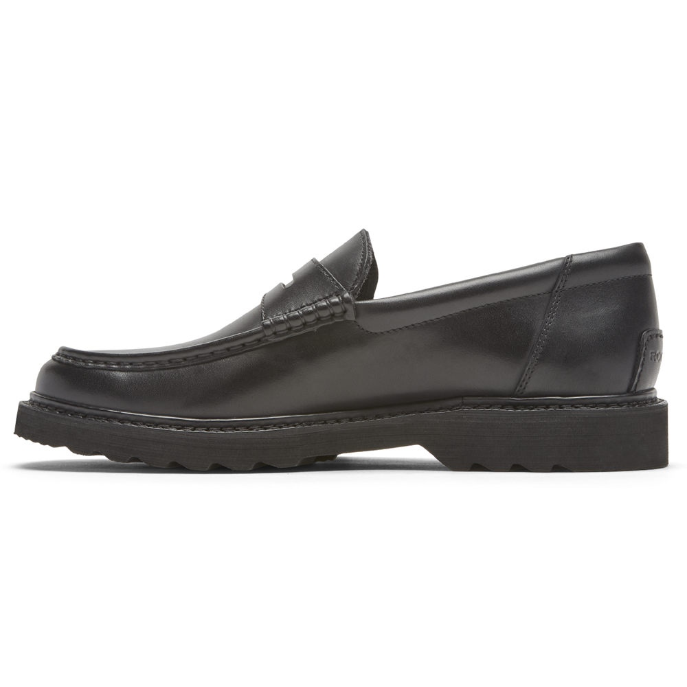 Rockport Slip-On For Mens Black - Peirson Penny Keeper - QS4802653